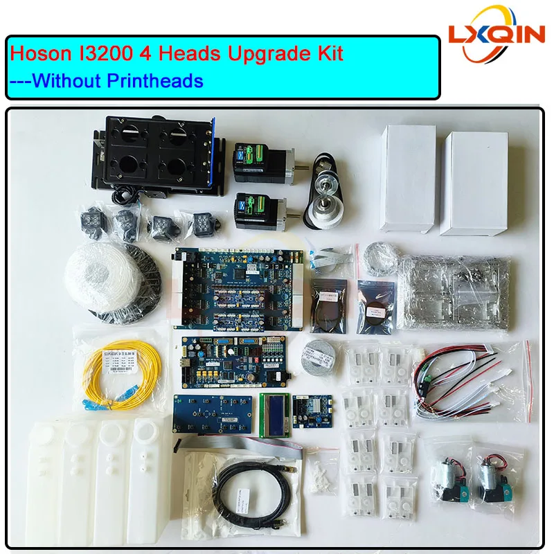 

LXQIN Hoson i3200 Conversion Kit 4 Heads for Epson I3200 Upgrade Kit Optical Fiber Network Version for large format printer