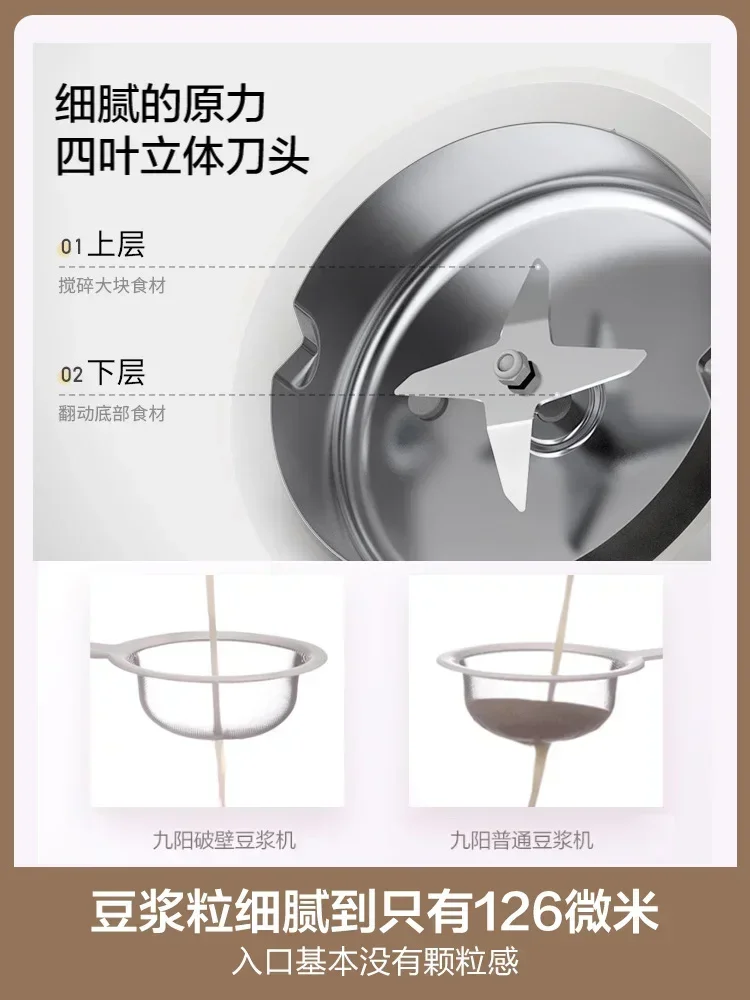 220 В машина для соевого молока Jiuyang от 1 до 3 бытовая полностью автоматическая