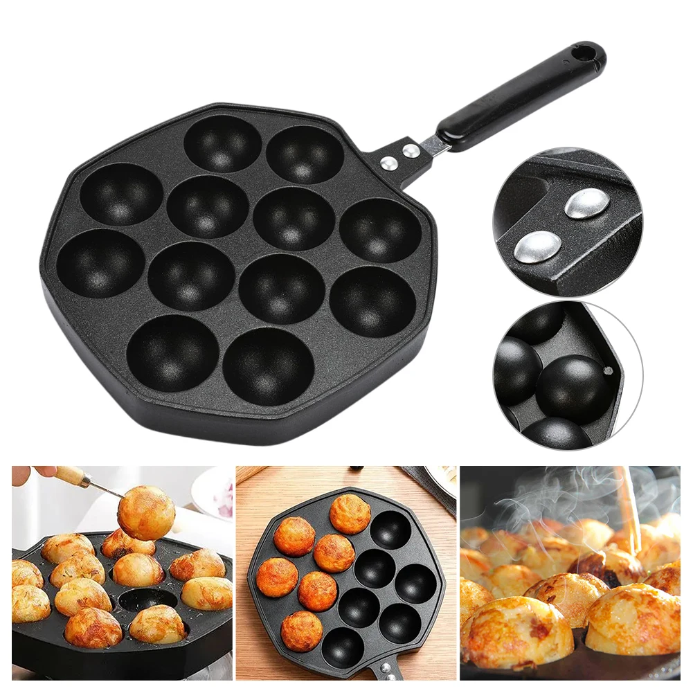 

Антипригарная сковорода Tokoyaki, производитель токояки, 12 форм, алюминиевый сплав, японский осьминог, мяч для выпечки, домашний кухонный инструмент для готовки
