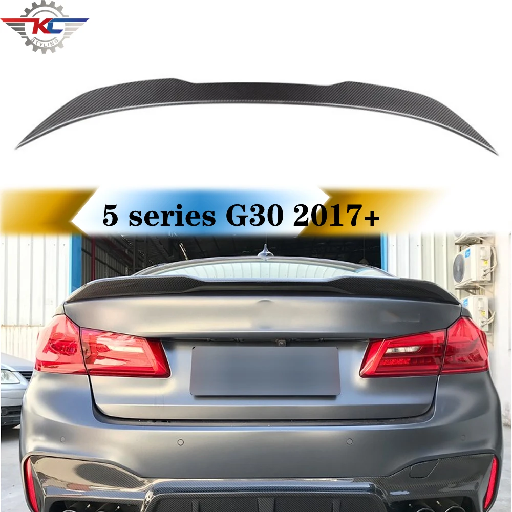 

Dry Carbon Rear Trunk Spoilers Wing For BMW 5 Series G30 F90 M5 2017-IN Car Styling Boot Lid Lip Tails