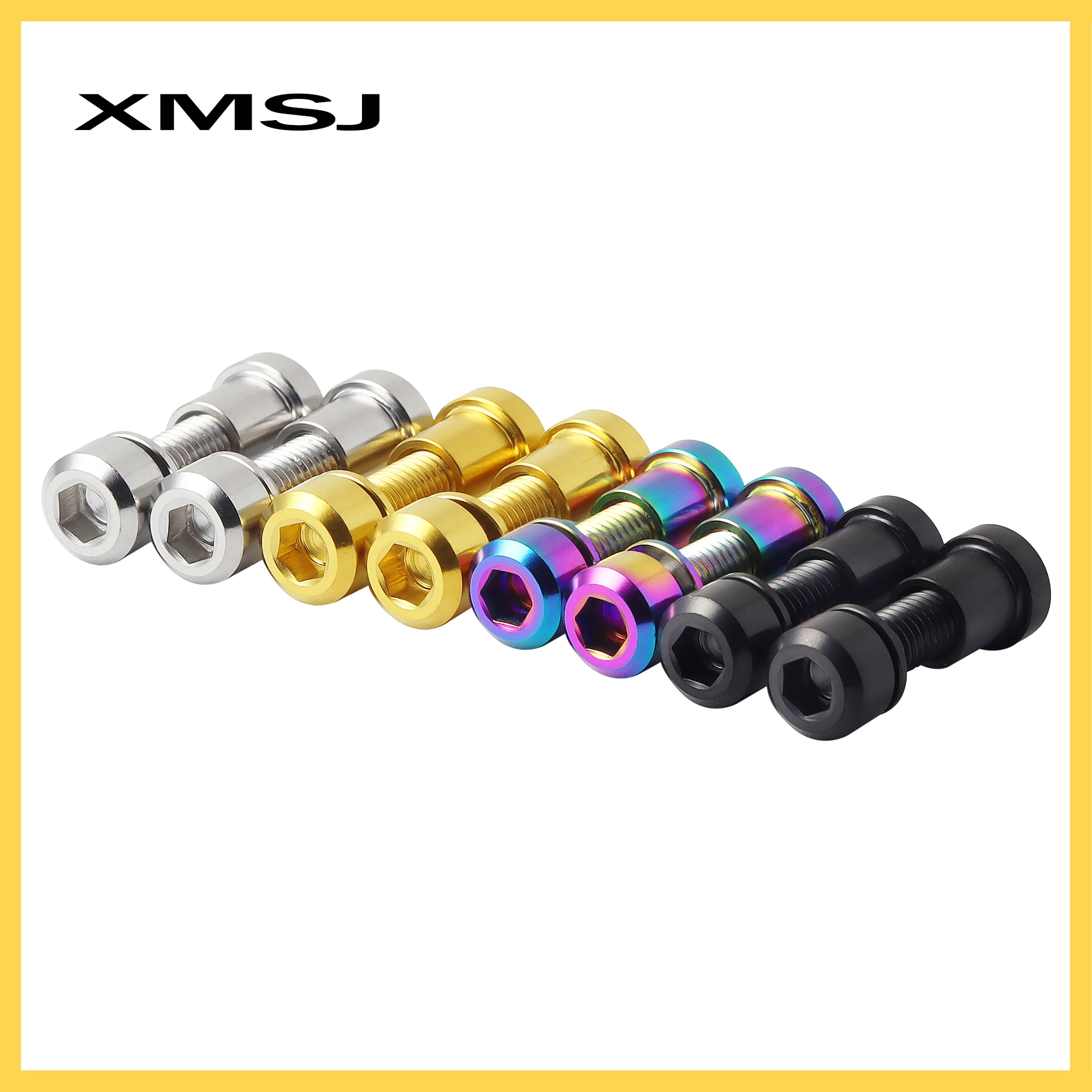 XMSJ Болт выноса велосипеда гайка титановый болт руля M5x16 18 20 мм винт задний