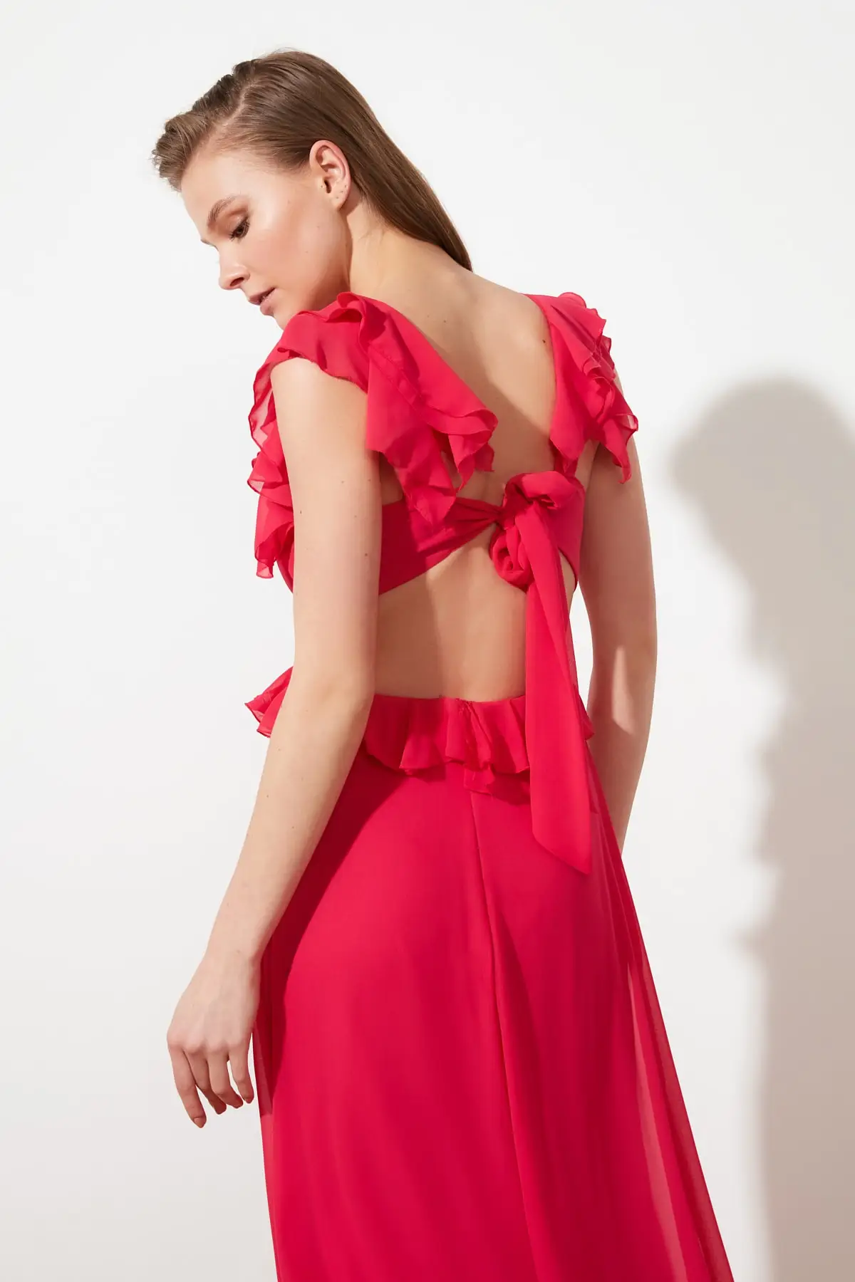 Trendyol Collar Detail Evening Dress & Prom Gown TPRSS21AE0103 | Свадьбы и торжества