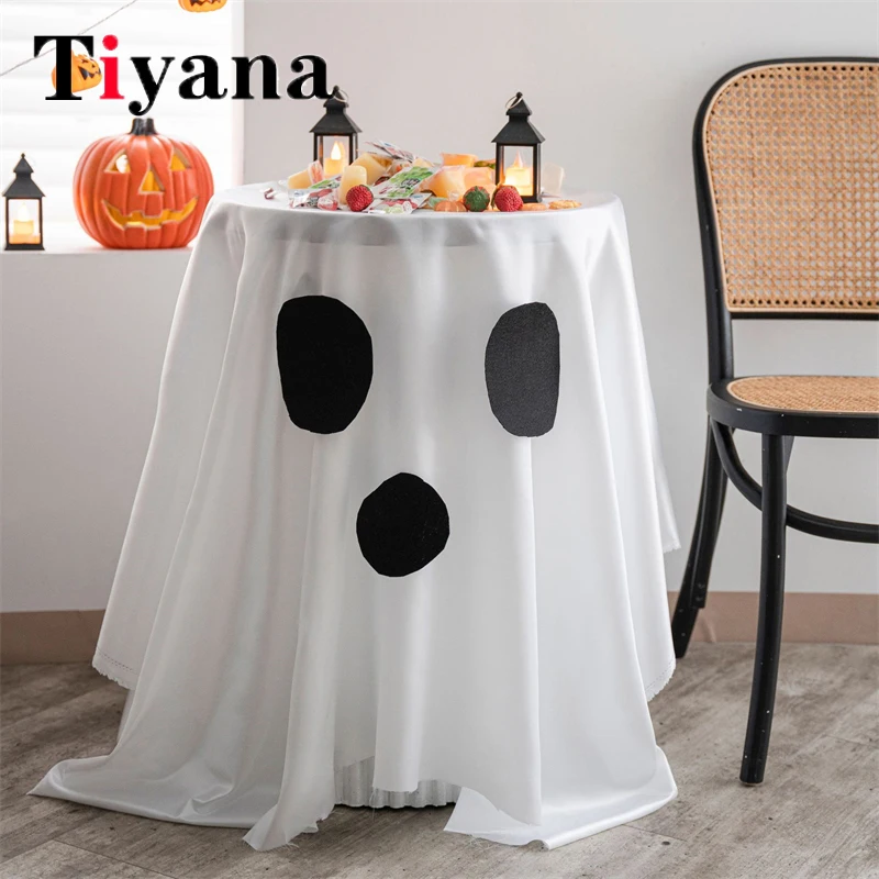 

Halloween Party Table Cloth Festival Atmosphere Pumpkin Spider Web Tablecloth Table Coffee Table Grimace Decoration Tablecloth