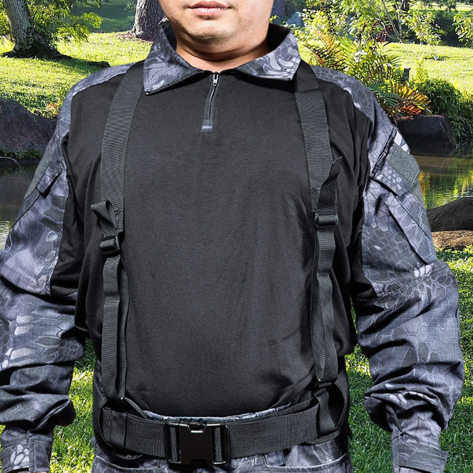 

Tactic Waist Belt Duty Straps Harness With Molle Adjustable Harness For Men Outdoor Camping Mountaineering Gear