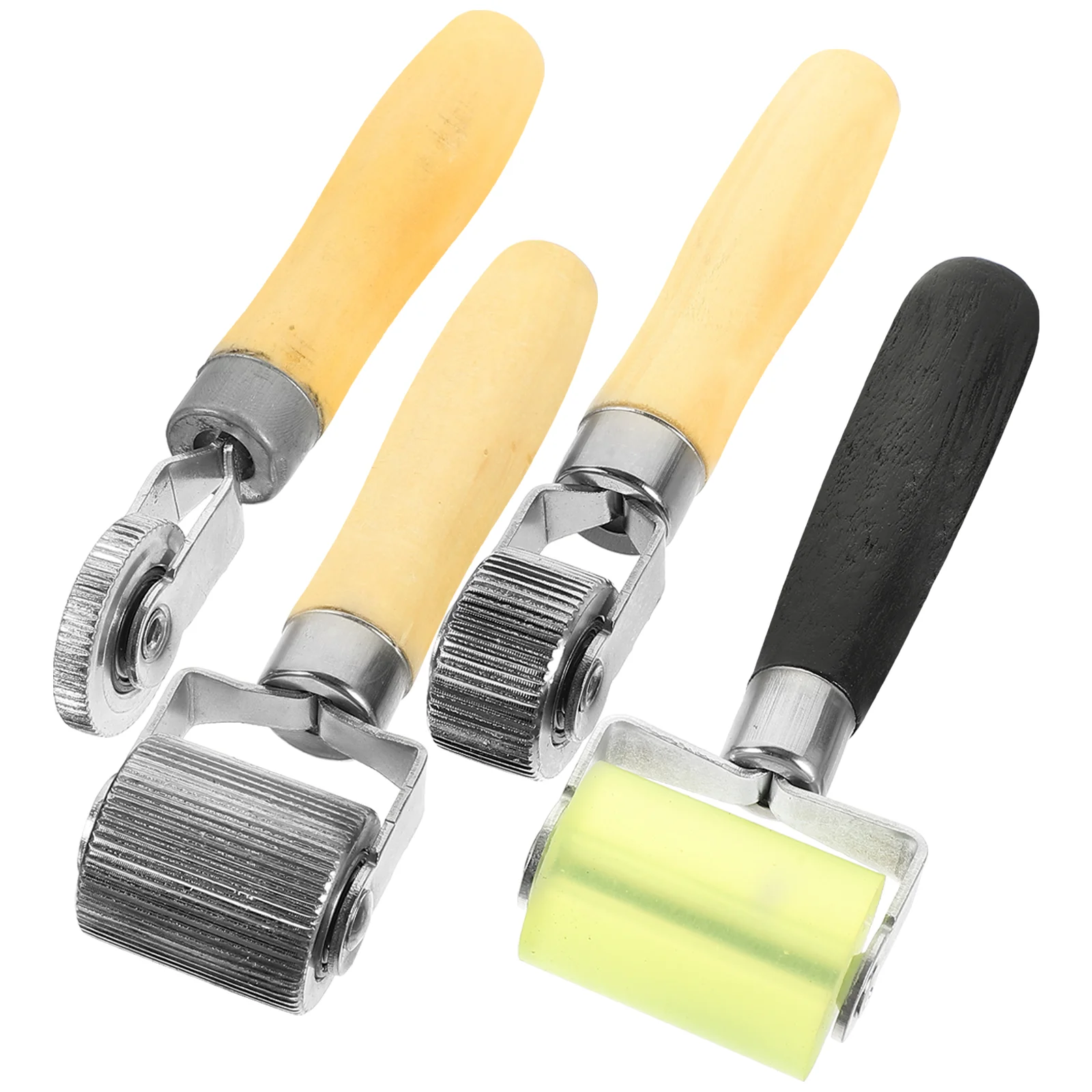 

4 Pcs Tire Pressure Roller Tools Sound Deadener Car Metal Rollers Iron Hand Dampening Cars