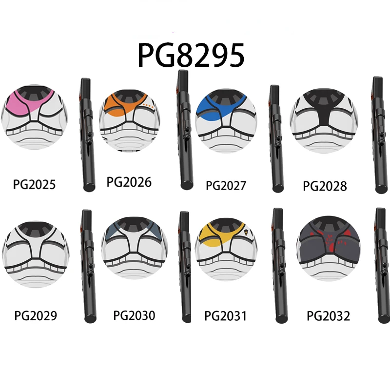 

PG8295 Одиночная копия штормовых солдат, голова, кирпичи, головоломка, строительные блоки для мальчиков, спецназ, пистолет, комикс, коллекция, д...