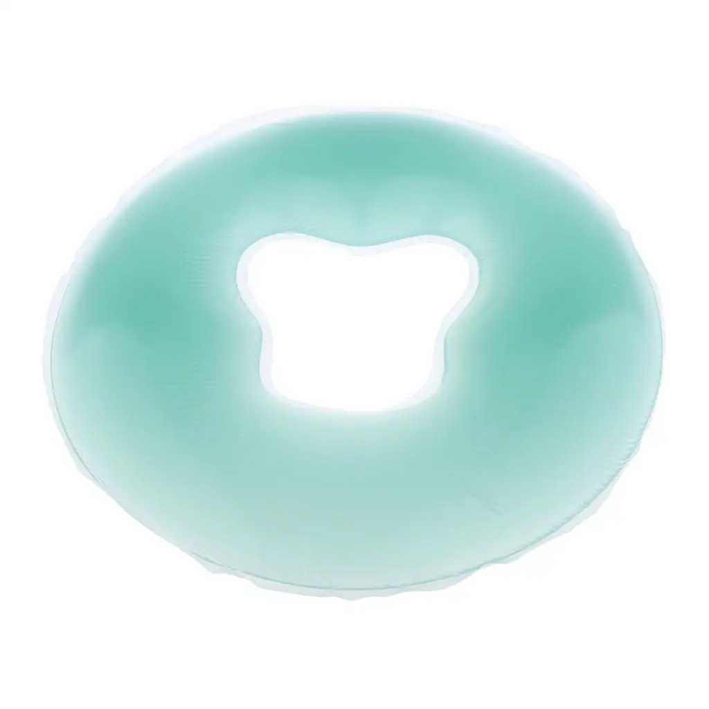 Зеленая удобная силиконовая подушка для лица и вниз массажа красоты спа-салона