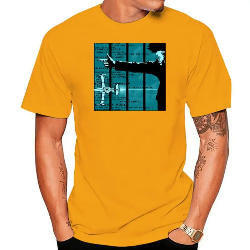

2022 Fashion Short Creative Printed Cowboy Bebop T Shirt Bang Anime Manga Kids - Mens 6XLSummer T-Shirt