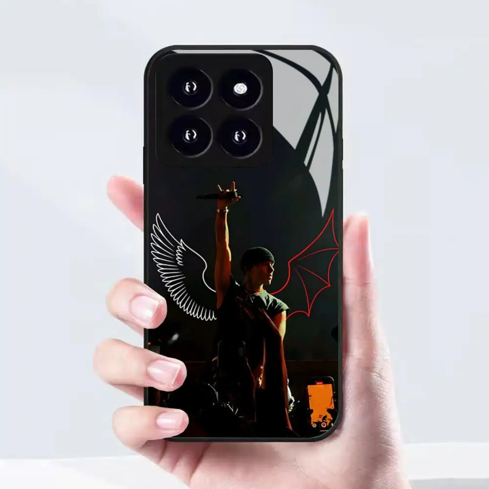 Фото Модный чехол для телефона Duki R-rapper для Xiaomi 17 15 14 13 12 Mi 11 X T Ultra Pro Lite 5G, черный, стеклянный №4