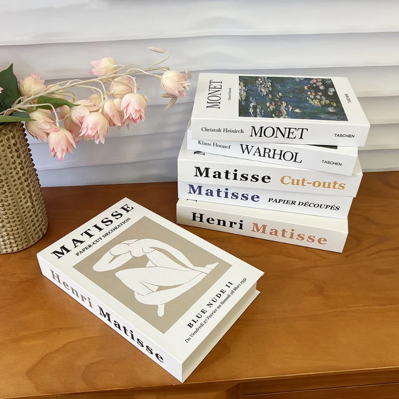 

Luxury Decoration Books Storage Box Home Living Room Decoration Prop Books Designer Fake Books Coffee Table Aesthetics Ornaments
