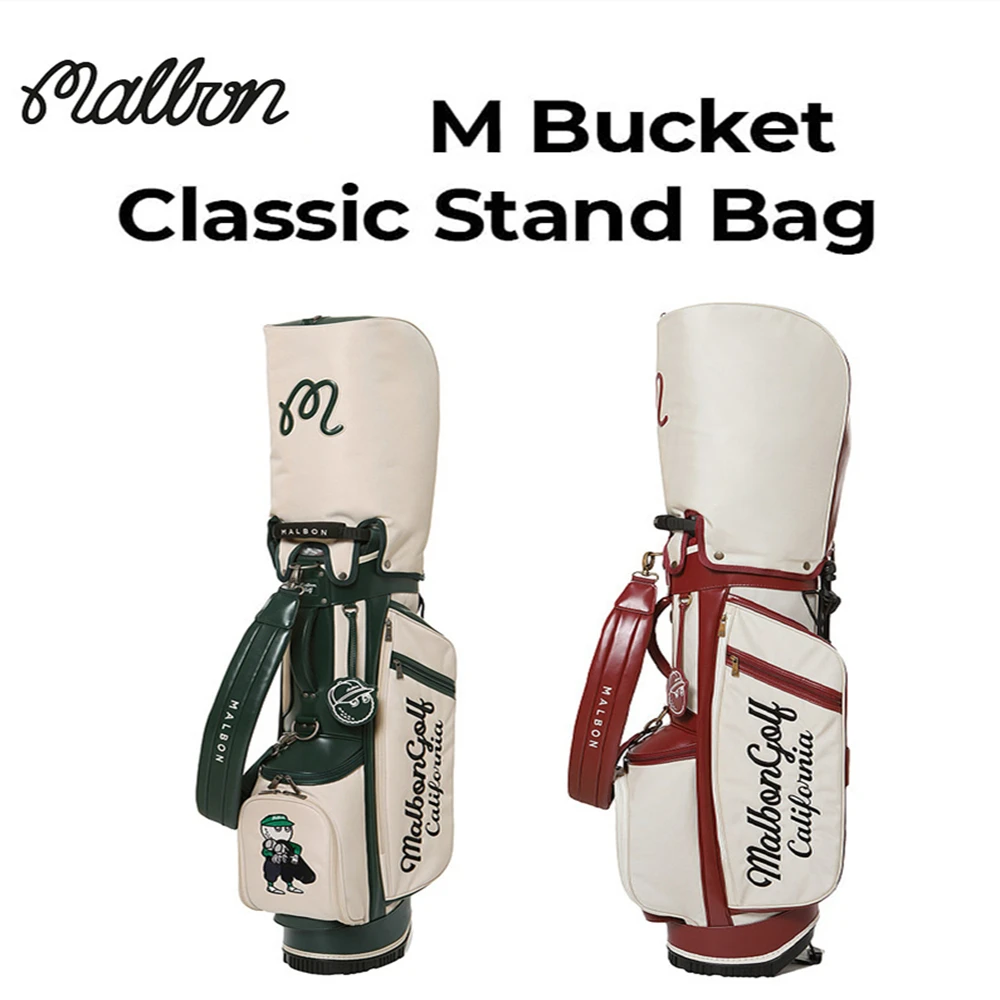 

MALBON GOLF New Golf Stand Bag Waterproof Ultra-Light Portable Standard Caddy Cart Gun Bag