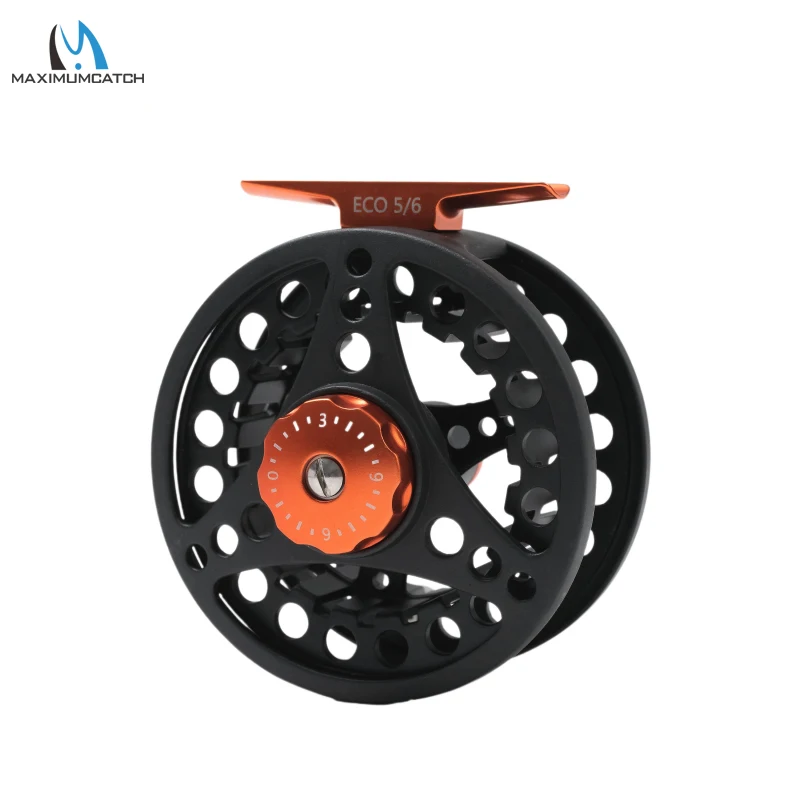 Фото MAXIMUMCATCH ECO Fly Reel — сверхлегкая большая алюминиевая оправка 2–8 Вт с ручным переключением |   Прецизионная обработанная катушка для ловли нахлыстом №1