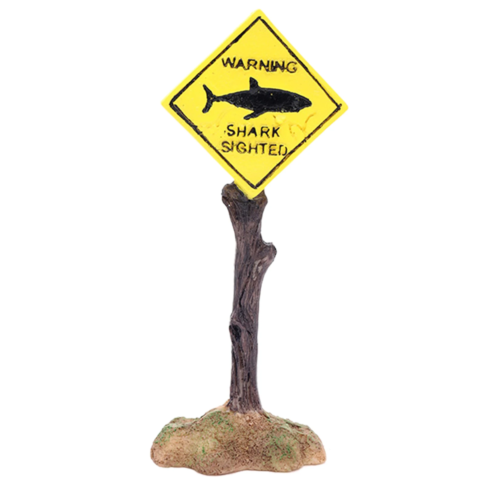 

Small Board Resin Accessories Fish Tank Decorations Craft Words Funny Home Rock Warning Sign For Safety Skeleton Shark Aquarium