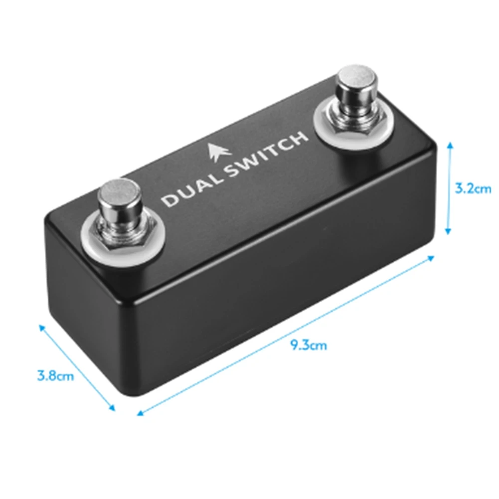 

MOSKY Ampero Switch 2-Way Momentary Dual Footswitch Foot Controller 1/4-Inch Pedal Switcher