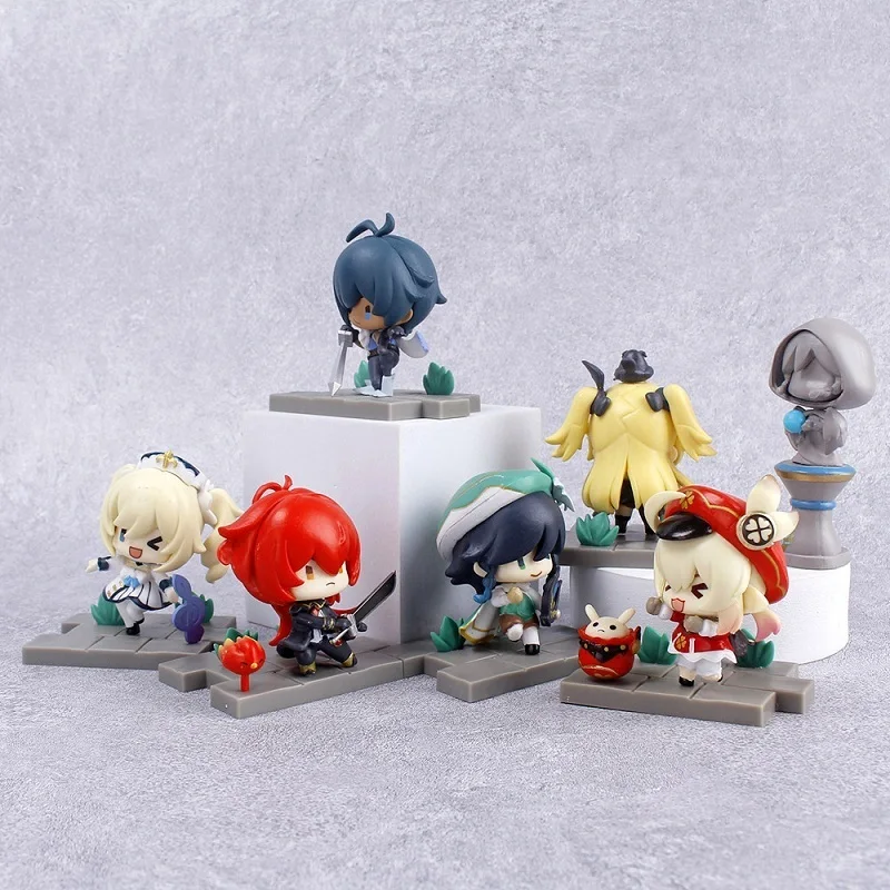 

Экшн-фигурки героев аниме Genshin, 7 шт./набор