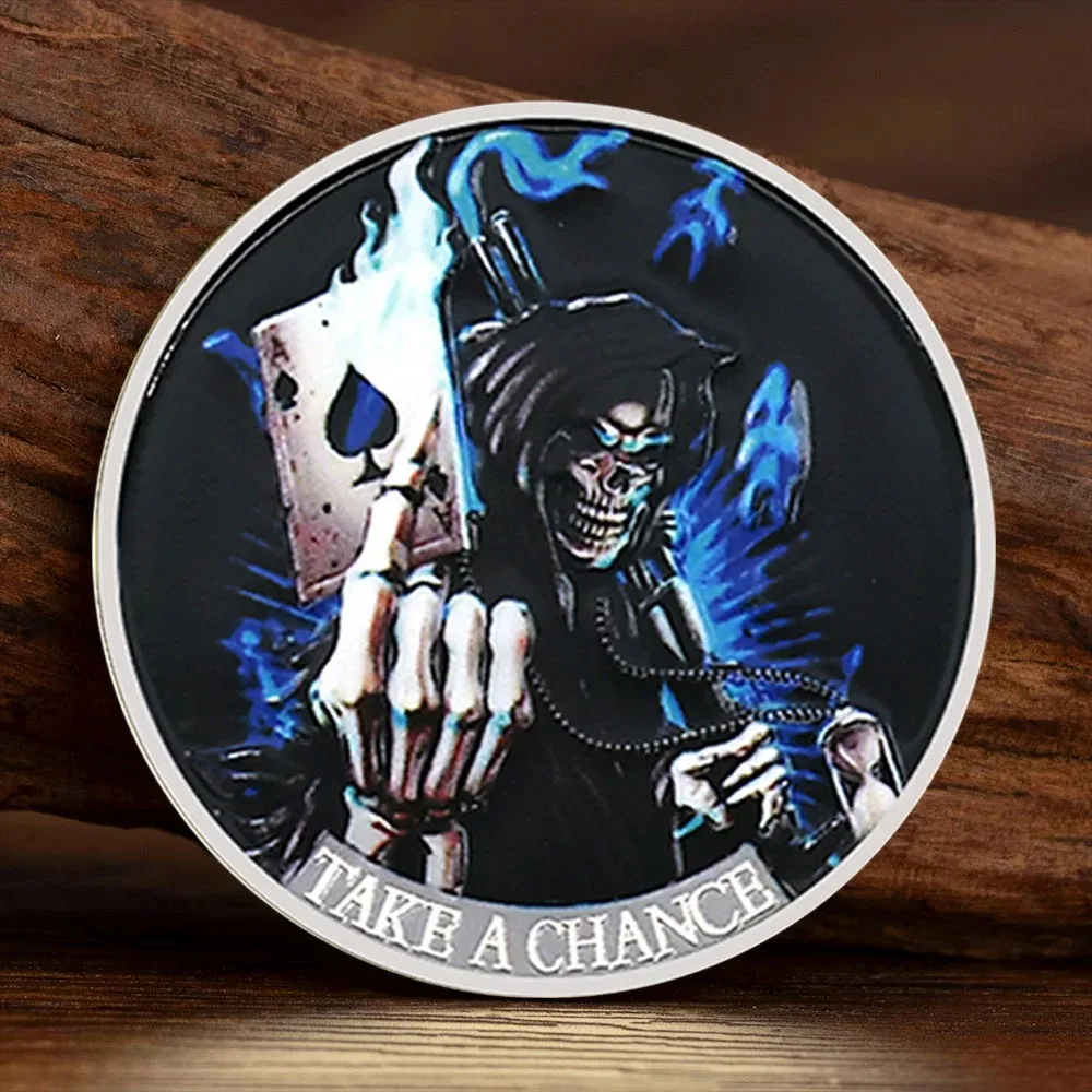 

Посеребренная памятная монета Take A Chance Лас-Вегас