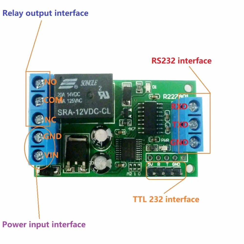 Реле 2 в 1 RS232 TTL232 с последовательным портом переключатель UART ПК USB MCU для умного