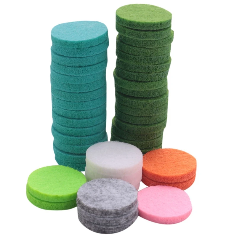 

Washable Refill Pads Felt Pads Diameter 22Mm For Car Essential Oil Diffuser Locket 144 Pcs