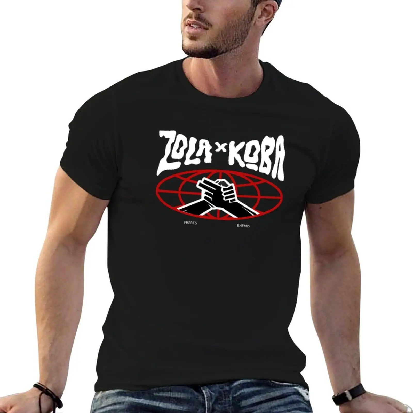 Фото Футболка zola x koba с винтажным принтом и круглым вырезом №1