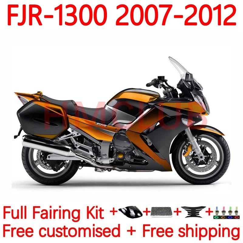 

Корпус для YAMAHA FJR-1300 FJR 1300 A C FJR1300 2007 2008 2009 2010 2011 FJR1300A 07 08 09 11 12 обтекатель 37№ 78 оранжевый черный