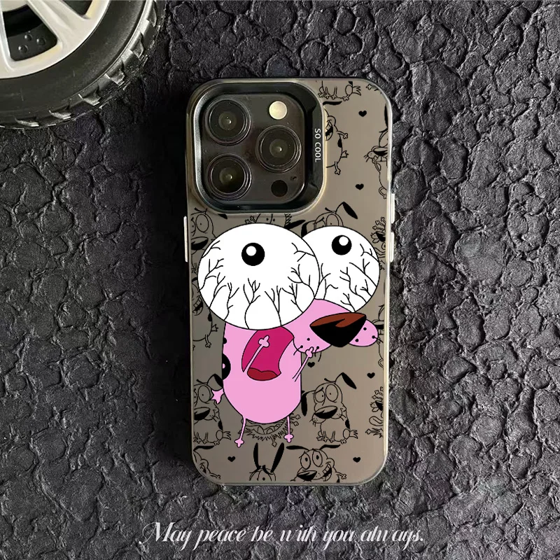 Чехол для телефона CARTOON COURAGEOUS Cowardlys Dog Oppo A3x A60 A79 A98 A78 A58 A38 A18 A57 A76 A36 A94 A74 A55 4G 5G Matte Back