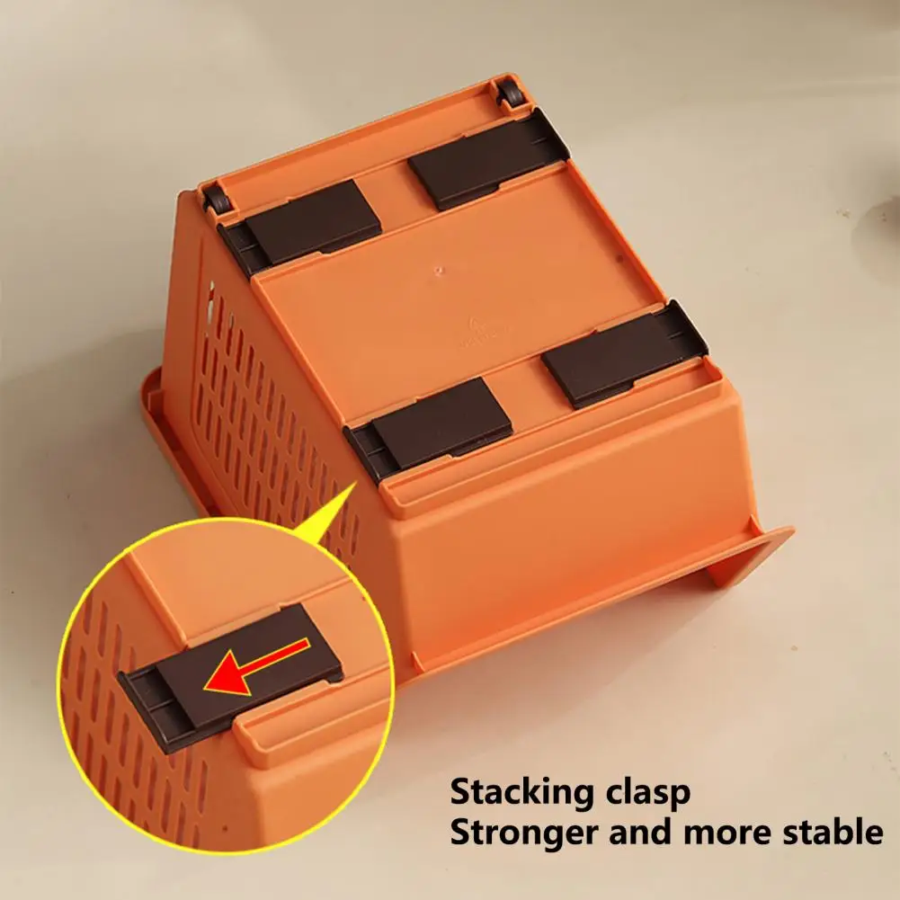 

Fruit Vegetable Basket Useful Hollow Design Large Opening Household Products Vegetables Basket Vegetables Basket