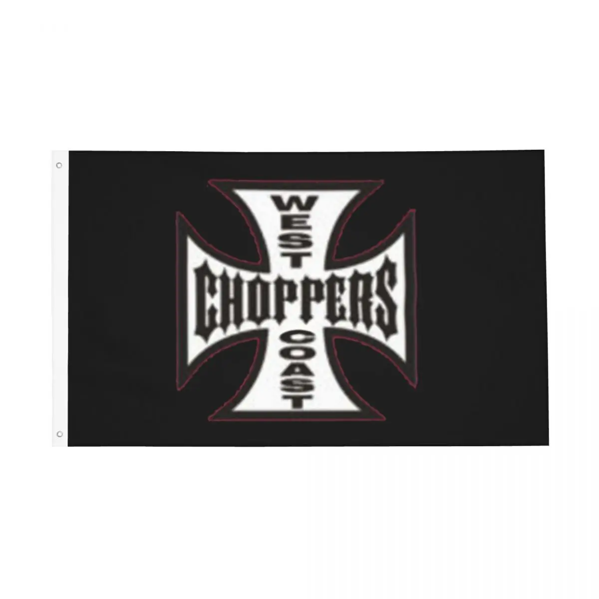 Флагами для летательных аппаратов West Coast, двустороннее искусственное украшение для мотоцикла из полиэстера, 90x150 см