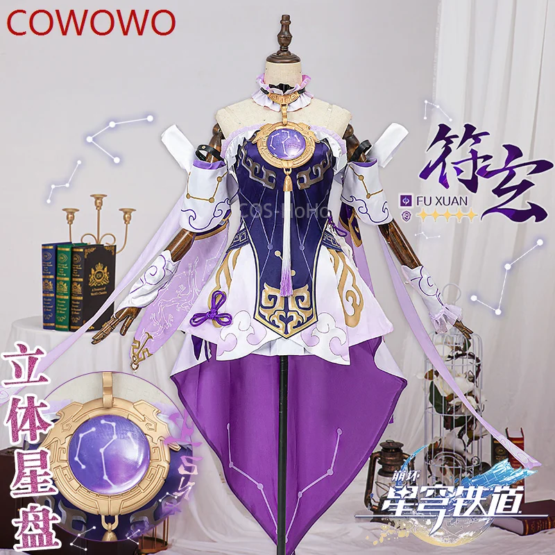 

COWOWO Honkai: Star Rail Fu Xuan Game Suit Ancient Stargazer Elegant Dress Cosplay Costume Halloween Party Outfit Women XS-3XL