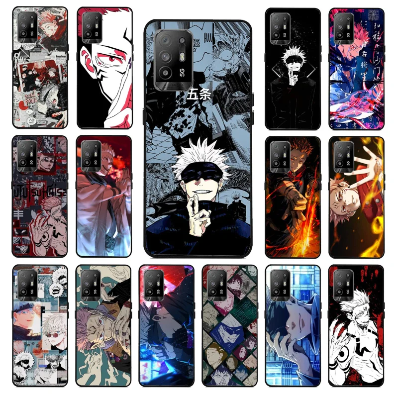 

Jujutsu Kaisen Gojou Satoru Phone Case for OPPO A54 A74 A94 A53 A53S A9 A5 A15 A91 A95 A73 A31 A52 A93 A92 Cover Coque