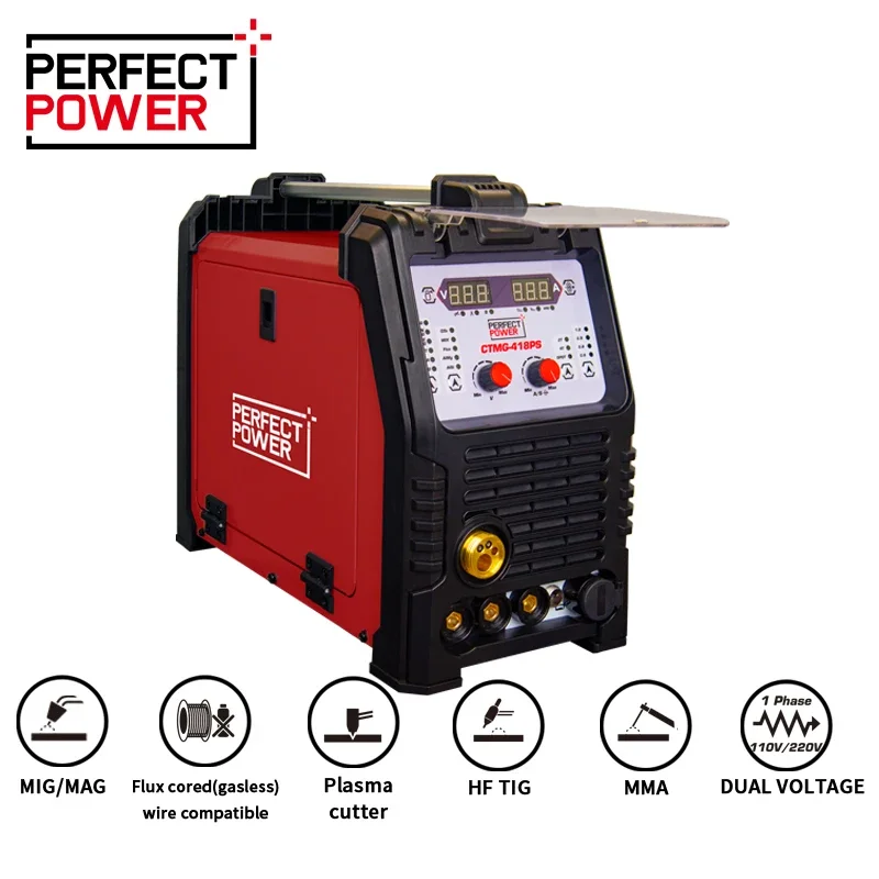 Портативный сварочный аппарат 5 в 1 Mig Mag Tig алюминиевый инверторный плазменный