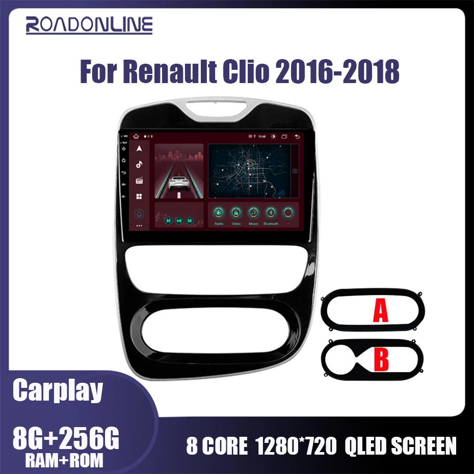 

8G+256G Player Android 10 Multimedia Video For Renault Clio 4 2016 2017 2018 2019 DSP 4G Car Radio DVD Navigation GPS no 2din
