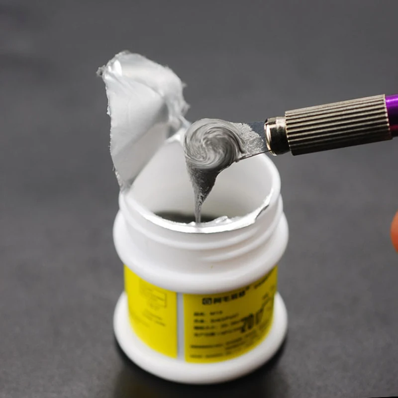 

Паяльная паста AMAOE 138/183/217 50 г низкотемпературная M9/M10/M11 Sn42Bi58 Оловянная паста Флюс для фотоэлементов печатных плат BGA SMD ремонтные инструменты