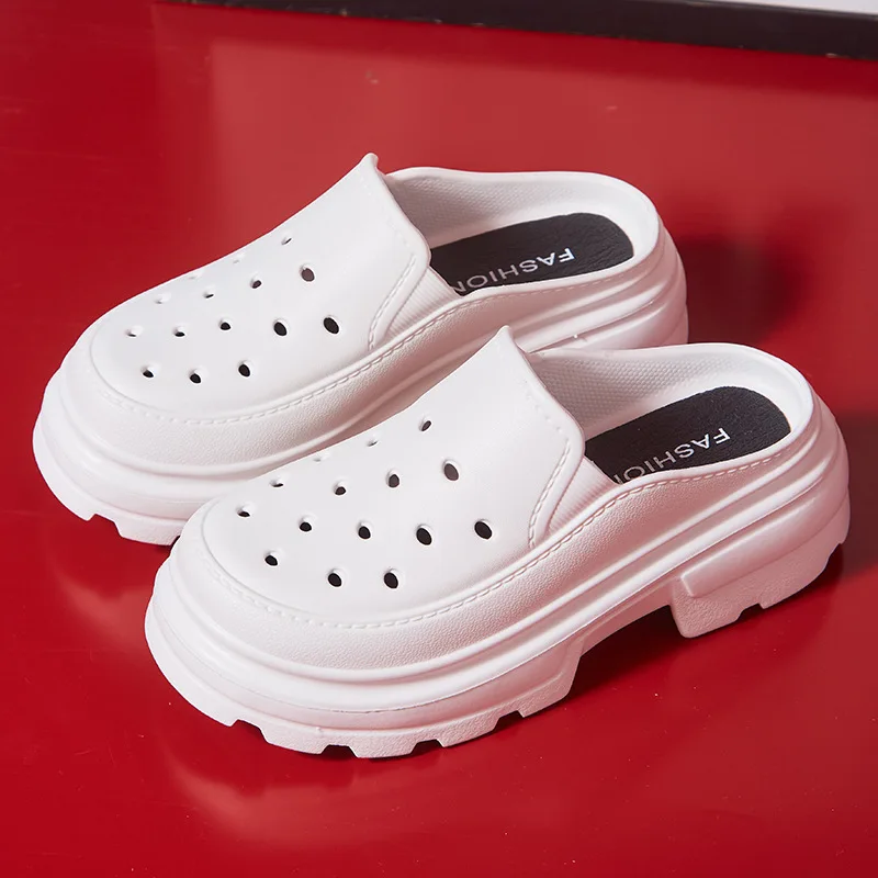 

2022Summer Clogs Women Slippers Platform Clogs Outdoor Garden Shoes Female Pool Sandals Bathroom Flip Flops Mules Beach Slippers