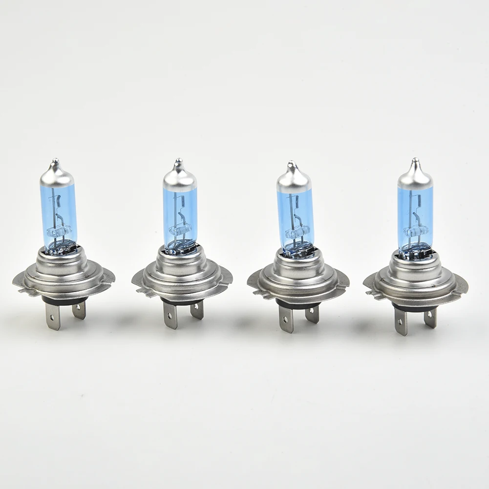 

4pcs 12V 100/90W H7 4500K Xenon Hid Super White Effect Look Headlight Lamp Light Bulb Halogen Lamp Auto Front Headlight Fog Bulb