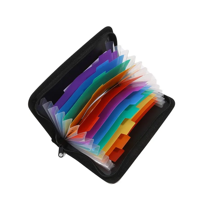Расширяющаяся папка для файлов 13 ячеек A6 органайзер на молнии банкнот
