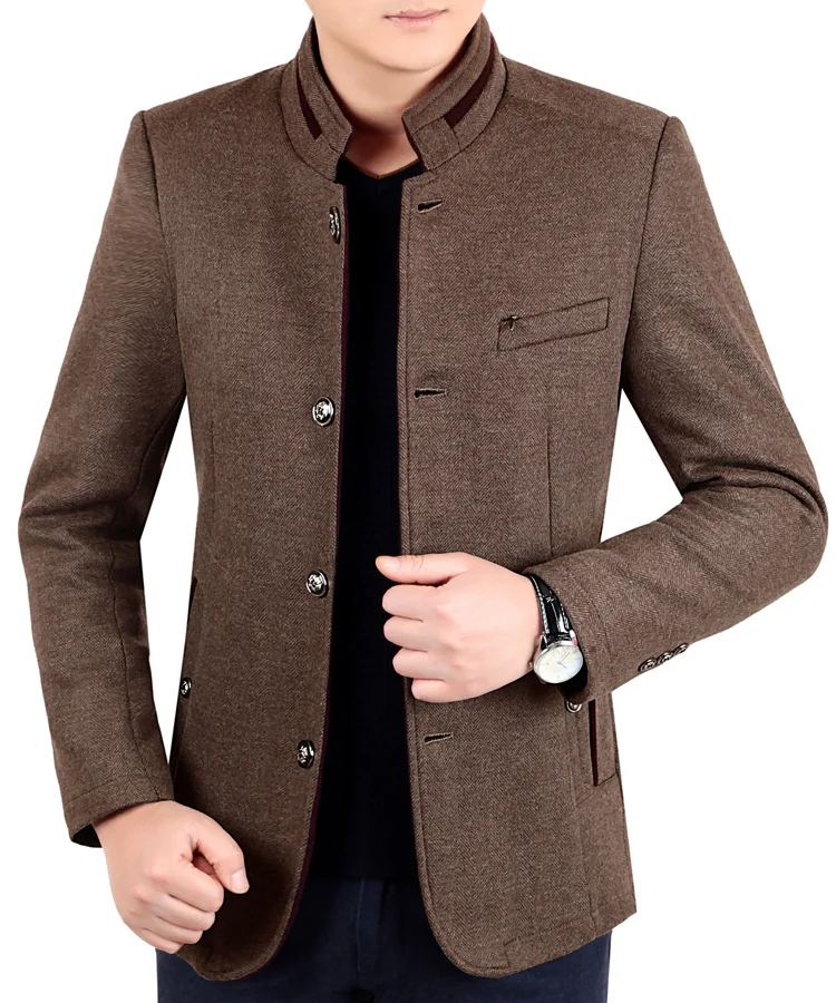 

Autumn Color Overcoat Leisure Wool Long Winter Casual Coats Wool Jackets Men Coat Pure Men Men#39;s Fashion Business Woolen
