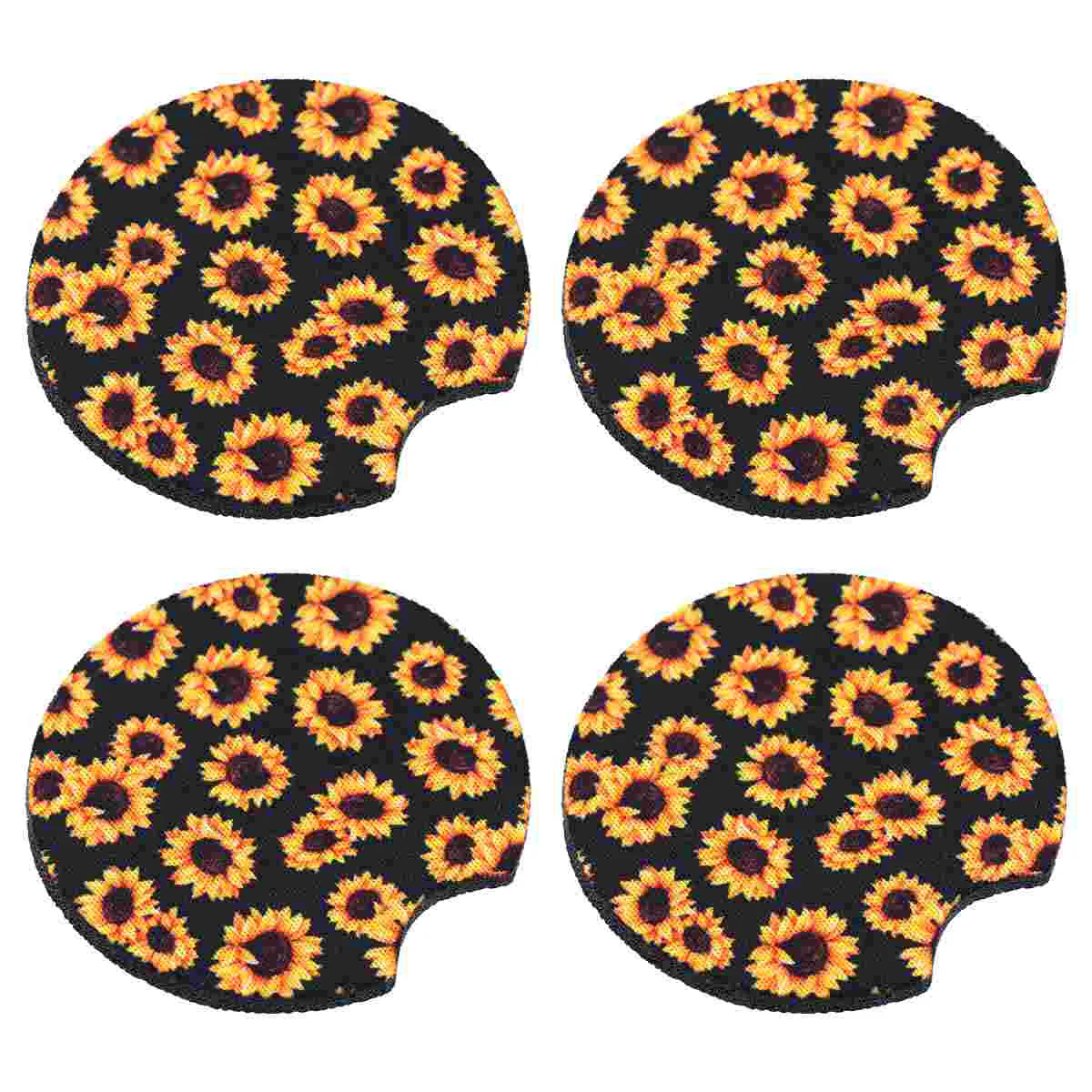 

4 Pcs Anti-skid Car Cup Mat Table Coasters Drinks Anti Skid Cup Mat The Cars Car Coaster Pearlescent Decorative Car Cup Holder