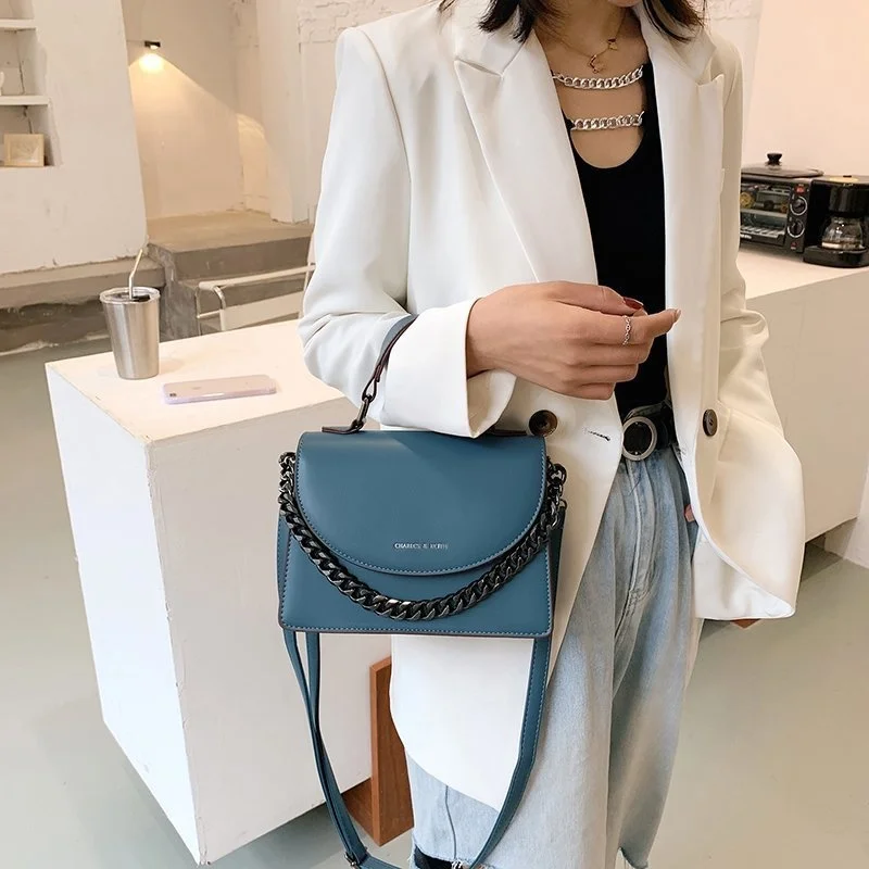 

Trendy fashion texture one shoulder small square underarm bag French bag women's bag 2021 urban simple and straight