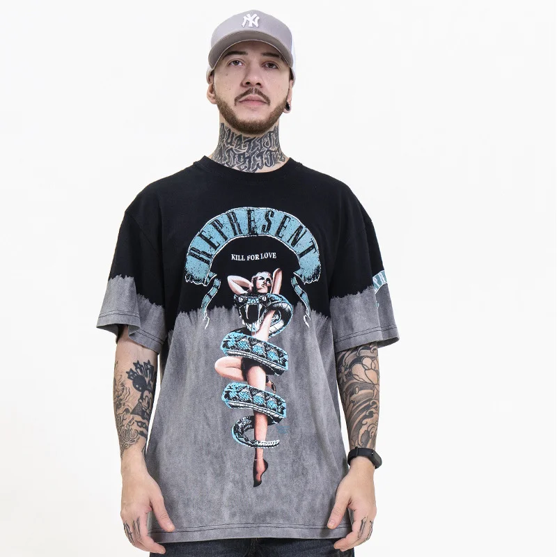 

Arrival 2023 New Top Fashion Wear Tie Dye Short Sleeve T-shirt Men And Women Cotton O-neck T Shirt Brand Clothing Tshirt Homme