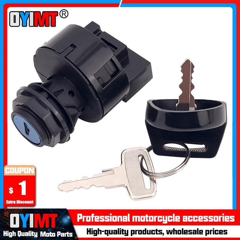 

Motorcycle Electric Door Lock Plug Ignition Key Switch for Polaris 4011002 4012165 4011142 4010390 4012164 General 4 1000 EPS
