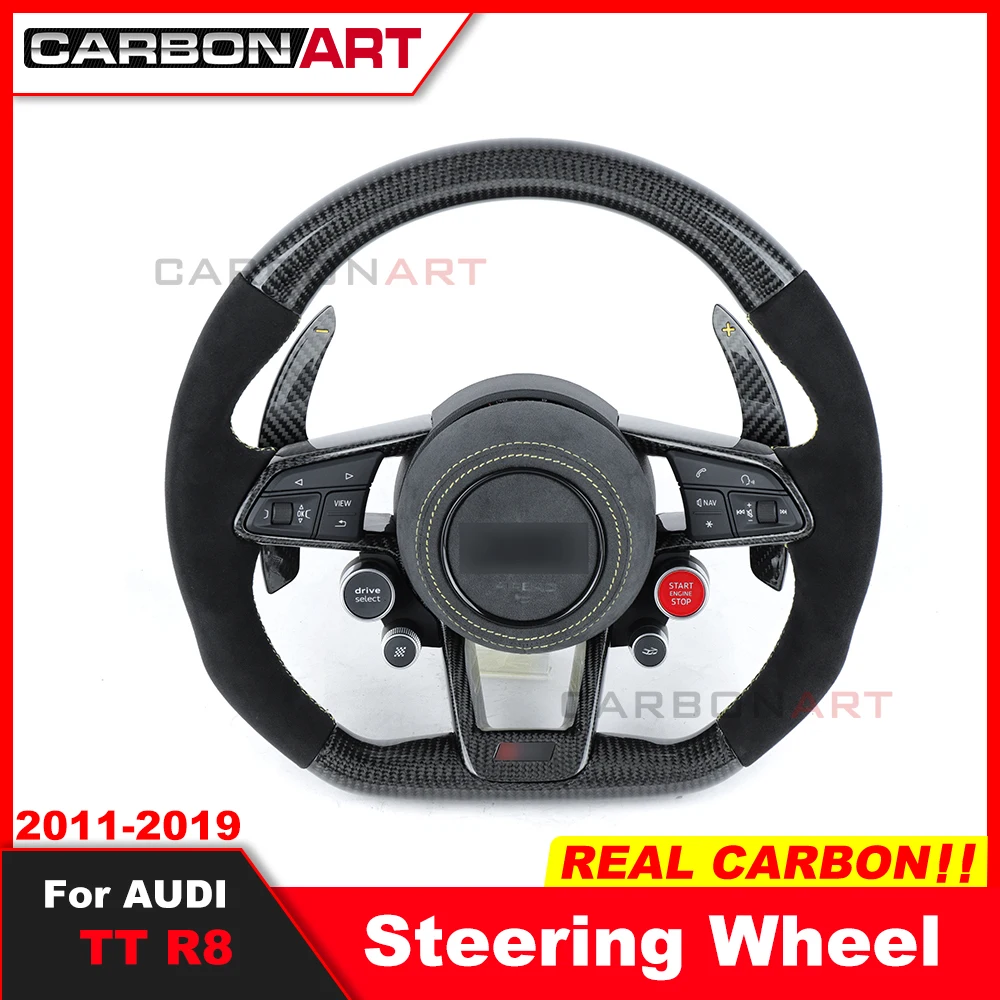 

Carbon Fiber OEM Steering Wheels For audi MK3 TTRS TTS MK2 R8 Genuine Carbon Fiber OEM Steering Wheels For audi TT R8