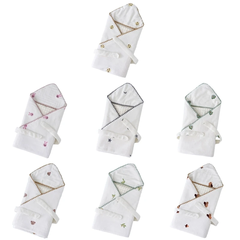 

Baby Winter Wrap Blanket Windproof Infant Quilt Cozy Swaddle Blanket for Newborn