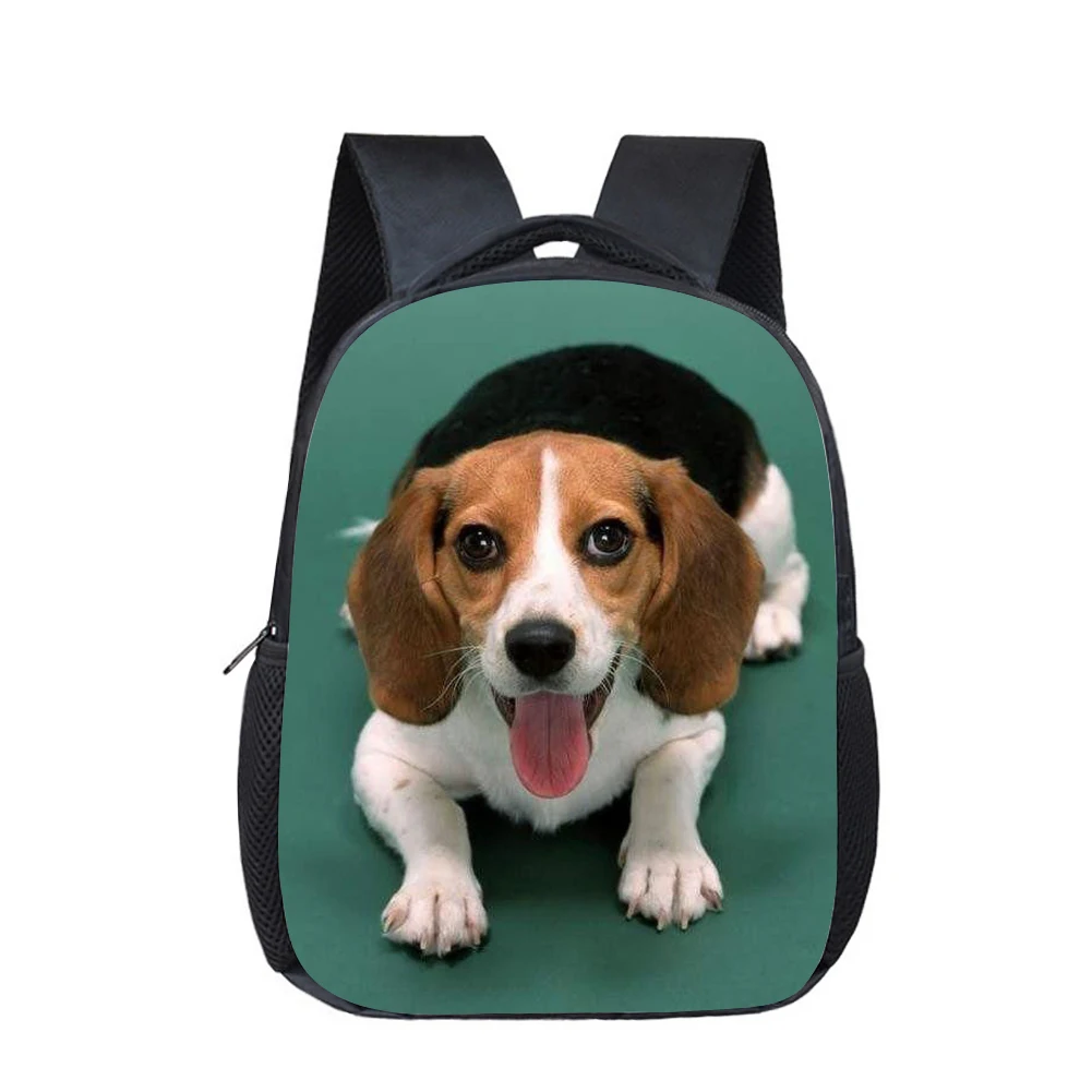 

CustomLovely Beagle Dog Print Little Kids Mini Toddler Baby Bookbags Small 12inch Kindergarten Children School Bags