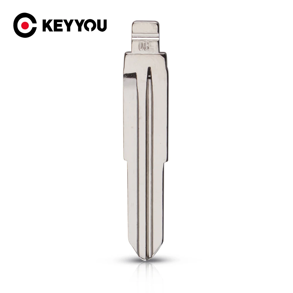 

KEYYOU 08 # металлическая пустая НЕОБРАБОТАННАЯ флип-модель KD для Daihatsu FIAT PALIO для Jinbei Haise для KIA Carnival для Daewoo GEELY