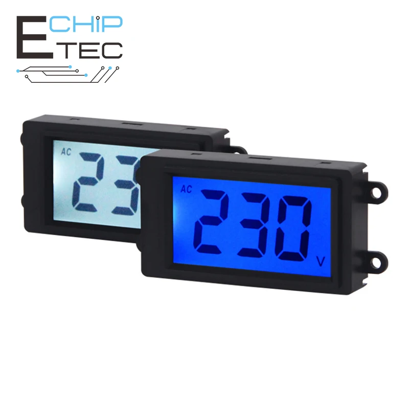 

Free shipping AC Digital Voltmeter Display Voltage Monitor Voltmeter Industrial Voltage Tester Dashboard