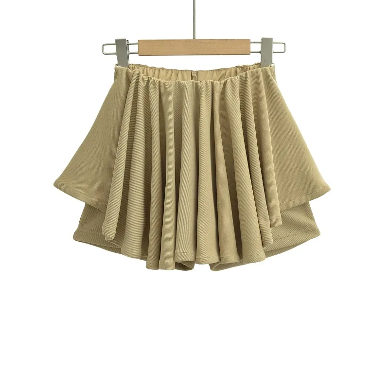 Плиссированная эластичная женская модная юбка с высокой талией Y2k пикантная