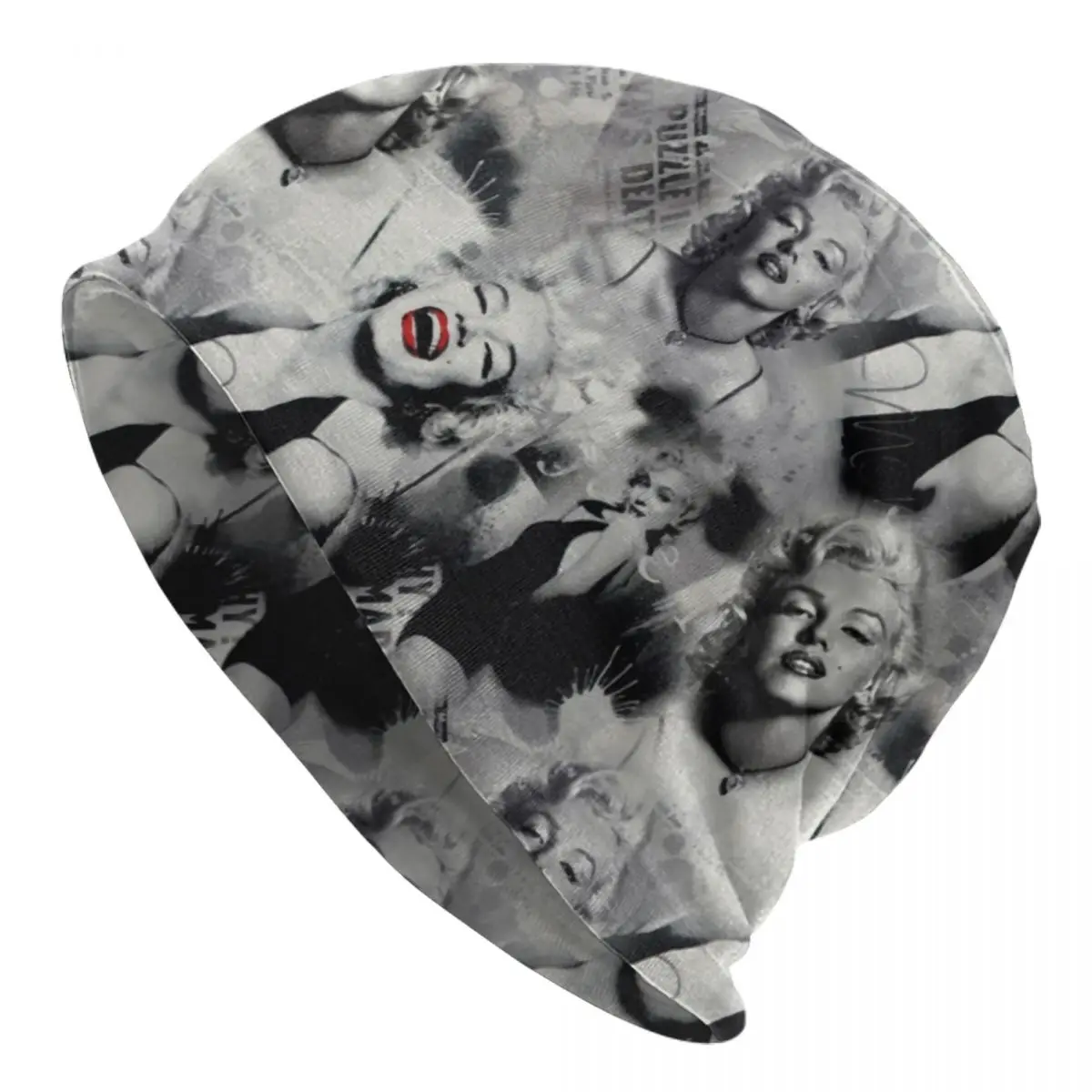 

Monroe Marilyns Smile Bonnet Hat Knitted Hats Men Women Cool Unisex Adult Winter Warm Skullies Beanies Cap