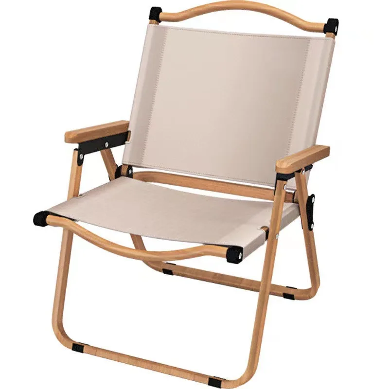 

Осенний небольшой стул для кемпинга, портативный уличный стул из алюминиевого сплава с текстурой древесины, складной стул, оборудование для кемпинга, стул Kermit