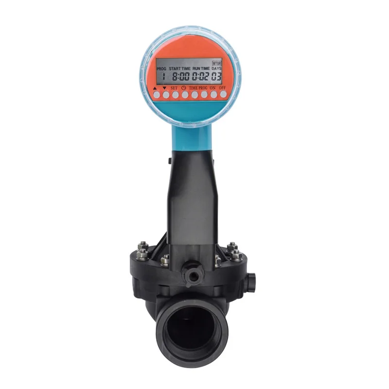 

Water valve with digital controller 1" electromagnetic valve timer 3V Inline Plastic Residential Irrigation Solenoid Valve