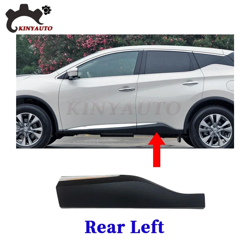 

Для Nissan Murano 15-23, боковое литье, Хромированная передняя и задняя дверь, Декоративная полоса против царапин, защитная накладка